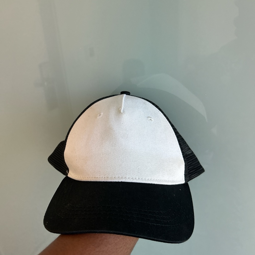 Black and White Trucker Cap